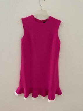 Victoria Beckham for Target Sleeveless Dress woman's XS, Pink, peplum ruffle